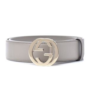 GUCCI G interlocking buckle belt size 80